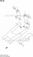 AMORTISSEUR ARRIERE pour Suzuki MARAUDER 800 1998