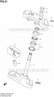 COLONNE DE DIRECTION pour Suzuki MARAUDER 800 1998