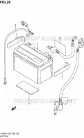 BATTERIE pour Suzuki MARAUDER 800 1999
