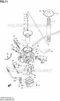 CARBURATEUR ARRIERE pour Suzuki MARAUDER 800 1999