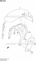 GARDE BOUE AVANT (MODELE K1/K2/K3) pour Suzuki MARAUDER 800 1999