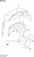 GARDE BOUE AVANT (MODELE W/X) pour Suzuki MARAUDER 800 1999