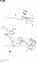 REPOSE PIED pour Suzuki MARAUDER 800 1999