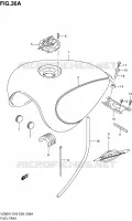 RESERVOIR D'ESSENCE (MODELE W) pour Suzuki MARAUDER 800 1999