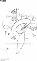RESERVOIR D'ESSENCE (MODELE X) pour Suzuki MARAUDER 800 1999