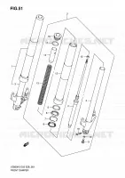 AMORTISSEUR AVANT pour Suzuki MARAUDER 800 2006