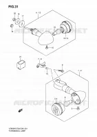 CLIGNOTANTS AVANT / ARRIERE (SEE NOTE) pour Suzuki MARAUDER 800 2006