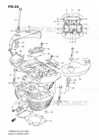 CULASSE ARRIERE (MODEL K9) pour Suzuki MARAUDER 800 2006