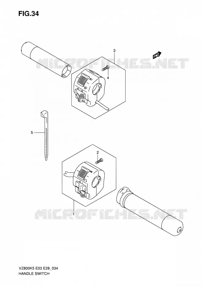 COMMODOS (MODELE K5/K6) Suzuki MOTO 800 MARAUDER 2009  VZ800 K9 (E03,E28,E33)