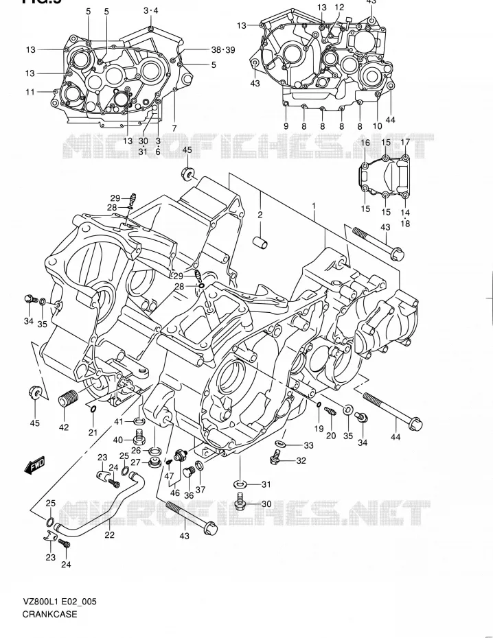 CARTER Suzuki MOTO 800 INTRUDER 2012  VZ800L1(E19)