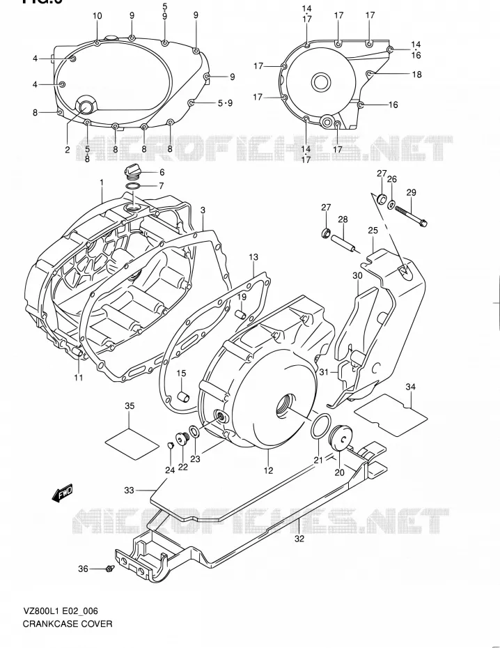 CARTER Suzuki MOTO 800 INTRUDER 2012  VZ800L1(E19)