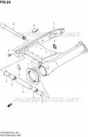BRAS OSCILLANT ARRIERE pour Suzuki INTRUDER 1800 2006