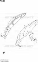 SUPPORT ARRIERE (MODEL K6/K7) pour Suzuki INTRUDER 1800 2006