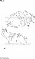 SUPPORT GARDE BOUE ARRIERE pour Suzuki INTRUDER 1800 2006