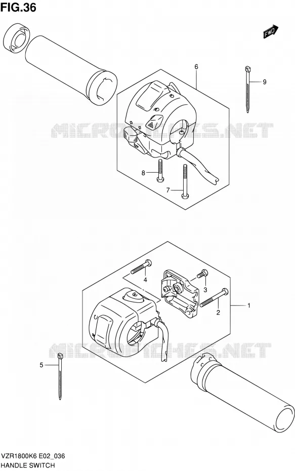 COMMODOS (SEE NOTE) Suzuki MOTO 1800 INTRUDER 2006  VZR1800 K6 (E02,E19,E24)