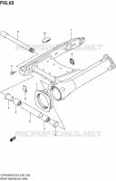 BRAS OSCILLANT ARRIERE pour Suzuki INTRUDER 1800 2006