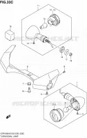 CLIGNOTANTS (VZR1800ZK8/ZK9/ZL0) pour Suzuki INTRUDER 1800 2006