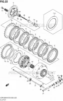 EMBRAYAGE (MODEL K6/K7/K8/K9) pour Suzuki INTRUDER 1800 2006