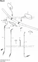 GUIDON (MODEL K6/K7/K8) pour Suzuki INTRUDER 1800 2006