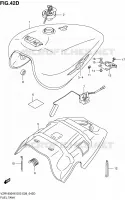 RESERVOIR D'ESSENCE (VZR1800L0) pour Suzuki INTRUDER 1800 2006