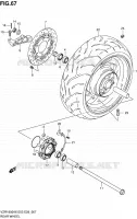 ROUE ARRIERE (MODEL K6/K7) pour Suzuki INTRUDER 1800 2006