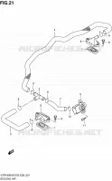 SYSTÈME DE RECYCLAGE GAZ D'ECHAPPEMENT pour Suzuki INTRUDER 1800 2006