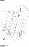 AMORTISSEUR AVANT (VZR1800L0/ZL0) pour Suzuki INTRUDER 1800 2008