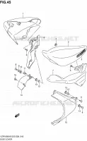 CARENAGES ARRIERE (VZR1800K6/K7) pour Suzuki INTRUDER 1800 2008