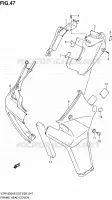 COUVERCLES DE CADRE AVANT (VZR1800K6/K7) pour Suzuki INTRUDER 1800 2008