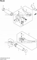 ENSEMBLE LEVIERS   POIGNEES pour Suzuki INTRUDER 1800 2008