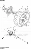 ROUE ARRIERE (MODEL K8/K9) pour Suzuki INTRUDER 1800 2008