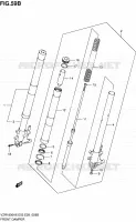 AMORTISSEUR AVANT (VZR1800L0/ZL0) pour Suzuki INTRUDER 1800 2009