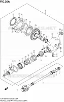 ARBRE DE TRANSMISSION   COUPLE CONIQUE ARRIERE (MODEL K8/K9) pour Suzuki INTRUDER 1800 2009