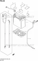 BATTERIE pour Suzuki INTRUDER 1800 2009