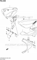 CARENAGES ARRIERE (VZR1800L0) pour Suzuki INTRUDER 1800 2009