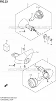 CLIGNOTANTS (VZR1800K6/K7) pour Suzuki INTRUDER 1800 2009