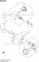CLIGNOTANTS (VZR1800ZK8/ZK9/ZL0) pour Suzuki INTRUDER 1800 2009