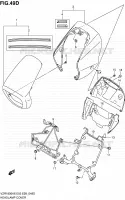 SUPPORT   CARENAGES DE PHARE (VZR1800ZL0) pour Suzuki INTRUDER 1800 2009