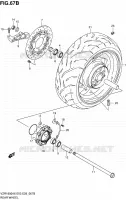 ROUE ARRIERE (MODEL L0) pour Suzuki INTRUDER 1800 2010