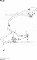SYSTÈME DE RECYCLAGE GAZ D'ECHAPPEMENT pour Suzuki INTRUDER 1800 2010