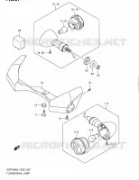 CLIGNOTANTS (VZR1800L1 E02) pour Suzuki INTRUDER 1800 2011