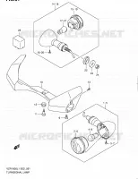 CLIGNOTANTS (VZR1800ZL1 E02) pour Suzuki INTRUDER 1800 2011