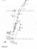 COLONNE DE DIRECTION pour Suzuki INTRUDER 1800 2011