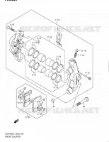 ETRIER DE FREIN AVANT pour Suzuki INTRUDER 1800 2011