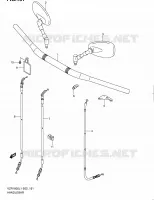 GUIDON (VZR1800UFL1 E19) pour Suzuki INTRUDER 1800 2011
