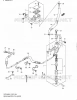 MAITRE CYLINDRE ARRIERE pour Suzuki INTRUDER 1800 2011