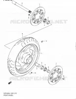 ROUE AVANT (VZR1800L1 E02) pour Suzuki INTRUDER 1800 2011