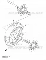 ROUE AVANT (VZR1800ZL1 E02) pour Suzuki INTRUDER 1800 2011