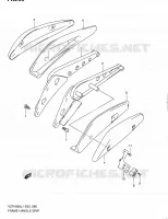 SUPPORT ARRIERE (VZR1800L1 E19) pour Suzuki INTRUDER 1800 2011