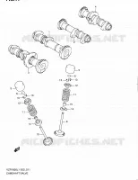 ARBRE A CAMES   VALVE pour Suzuki INTRUDER 1800 2011